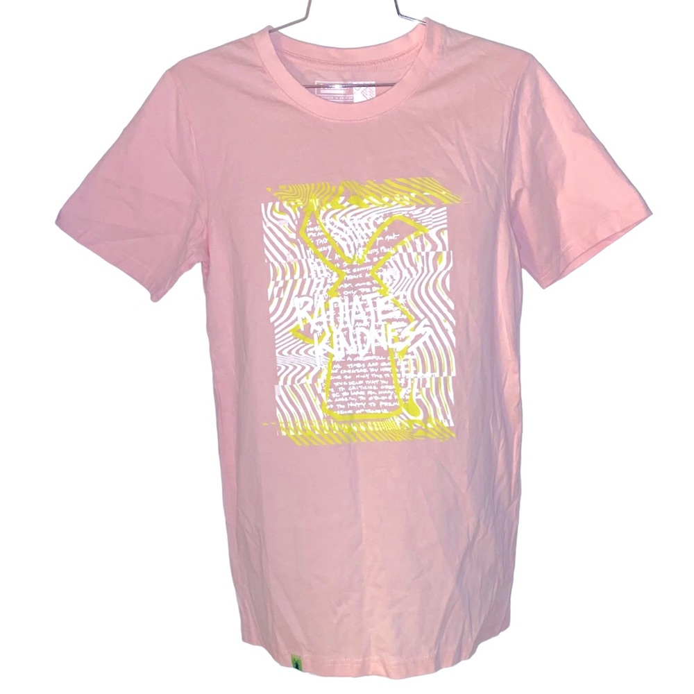 Dutch Bros Radiate Kindness Punk And Yellow Teeshirt Size S